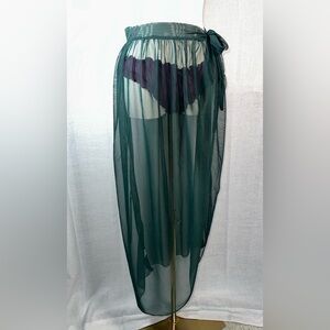 AvidLove Emerald Green Maxi Skirt Sarong Cover-Up